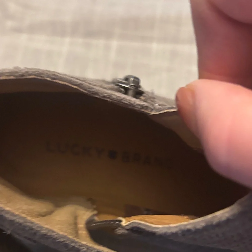 Lucky Brand Women's Taupe Ankle Booties - Picture 2 of 5